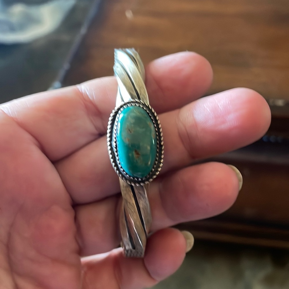 On hold for Gabbi******Vintage turquoise cuff